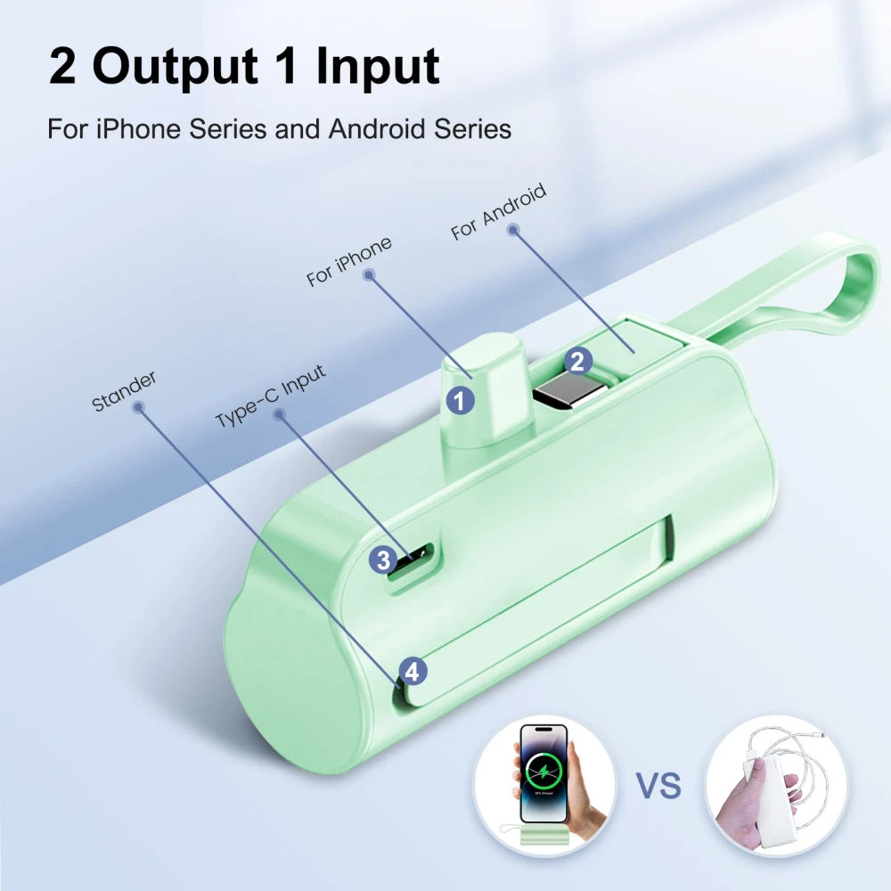 Mini Capsule Portable Power Bank