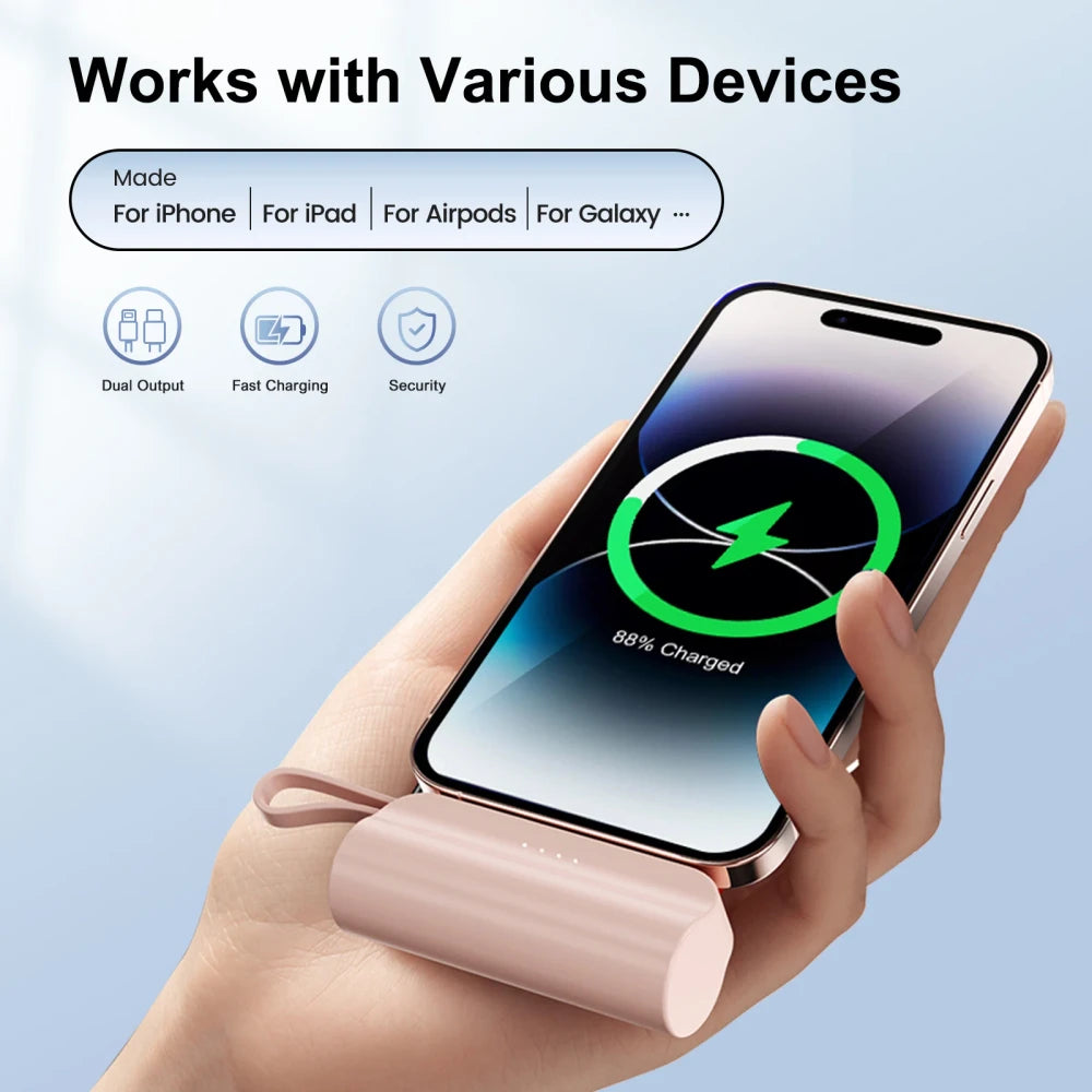 Mini Capsule Portable Power Bank